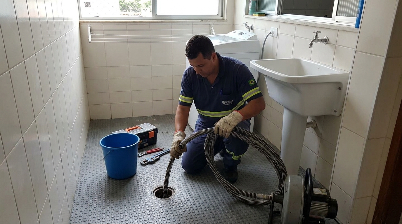 Desobstrução na Cozinha no Antônio Cassimiro, Petrolina‑PE